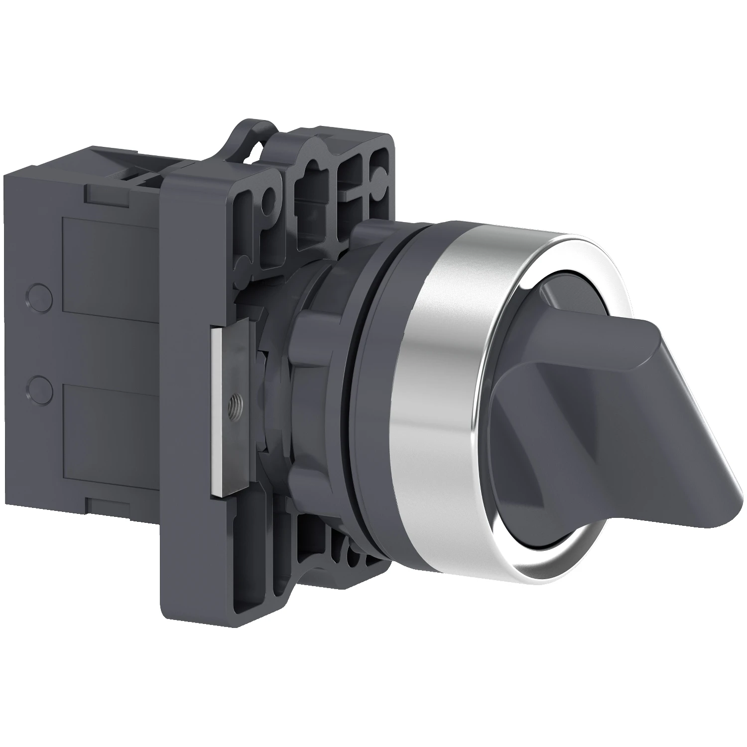 XA2ED21 Selector switch, plastic, black, Ø22, 2 positions, stay put, 1 NO new model XA2AD21