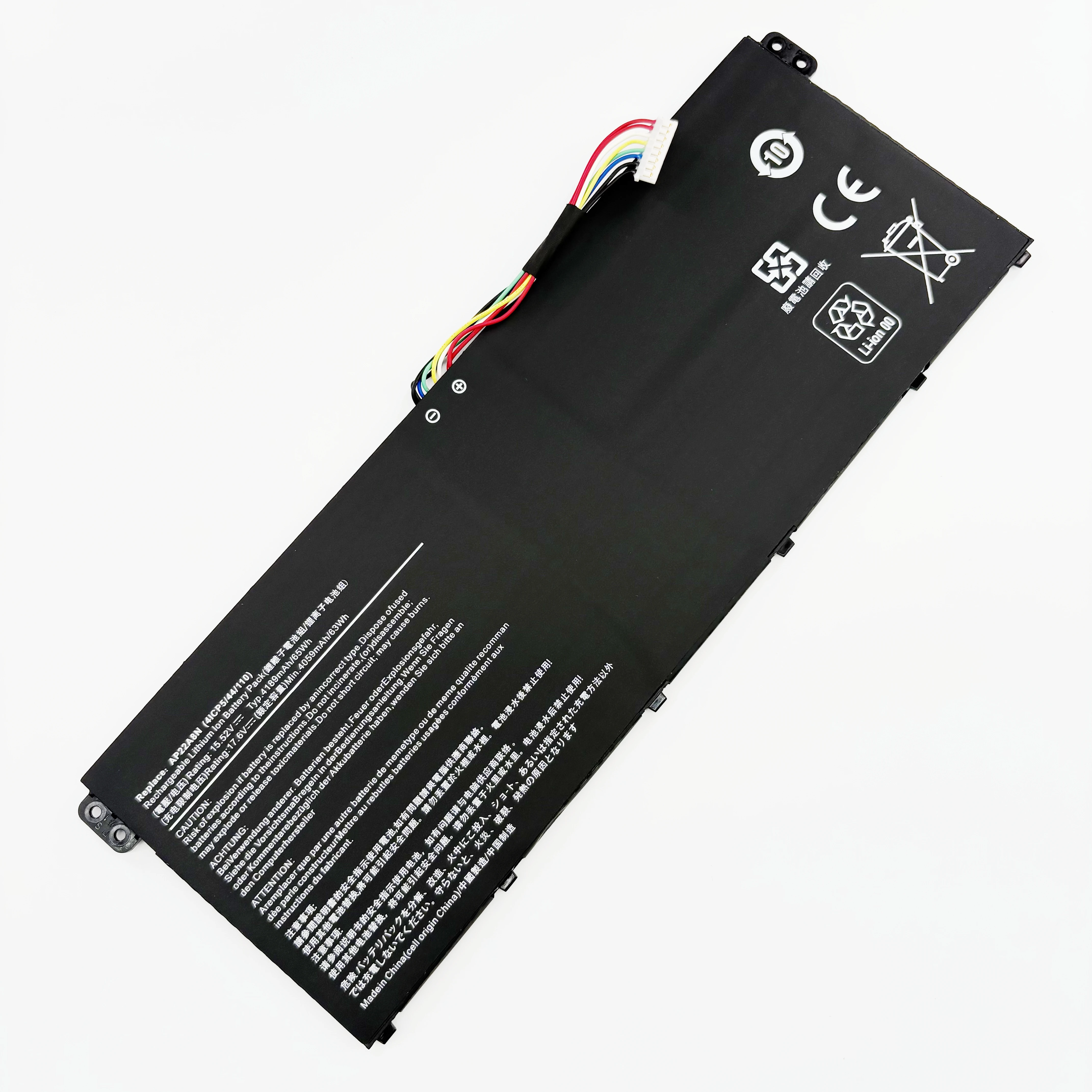 New Laptop Battery AP22A8N 15.52V 65Wh 4189mAh High Quality For Acer Swift Go SFG14-41 SFG14-71 TMP214-55-TCO