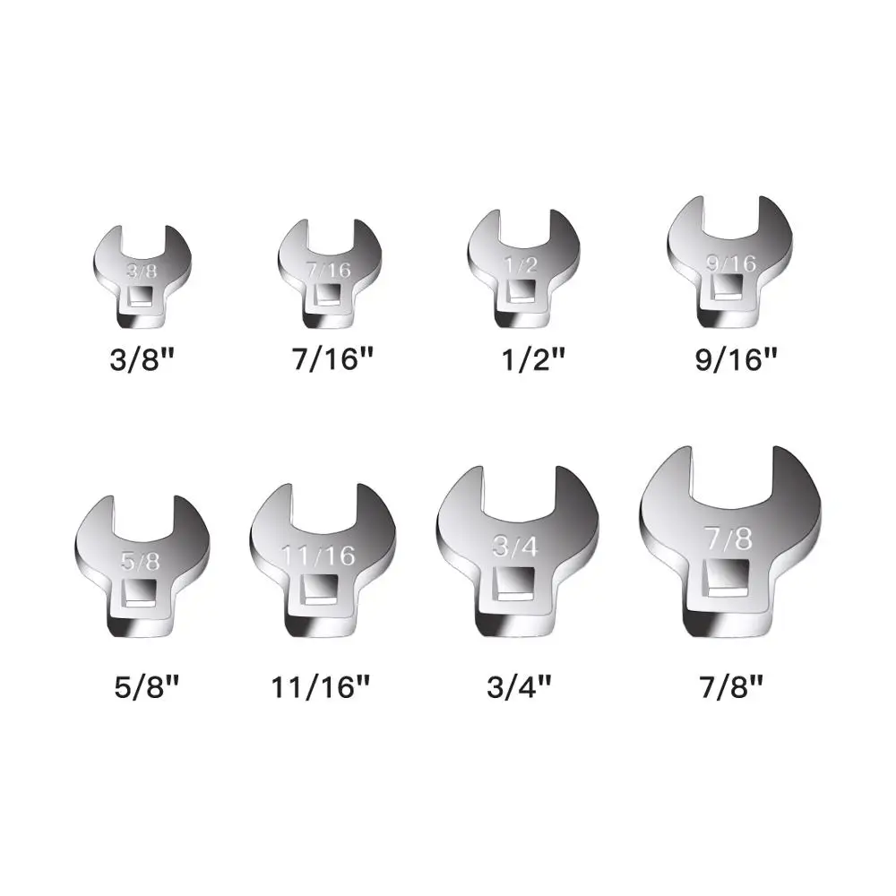 MacWorkTools manico per chiave a cricchetto a 45 denti e Set di chiavi a piede di porco da 8 pezzi da 3/8 pollici strumenti professionali metrici/SAE