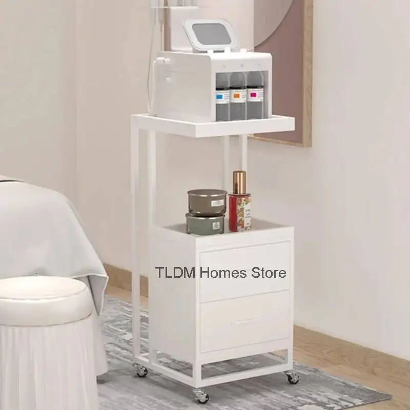 Belleza Cosmetic Multi-purpose Table Serving Wheels Hospital Service Trolley Organizer Multifunctional Muebles Folding Cart Food