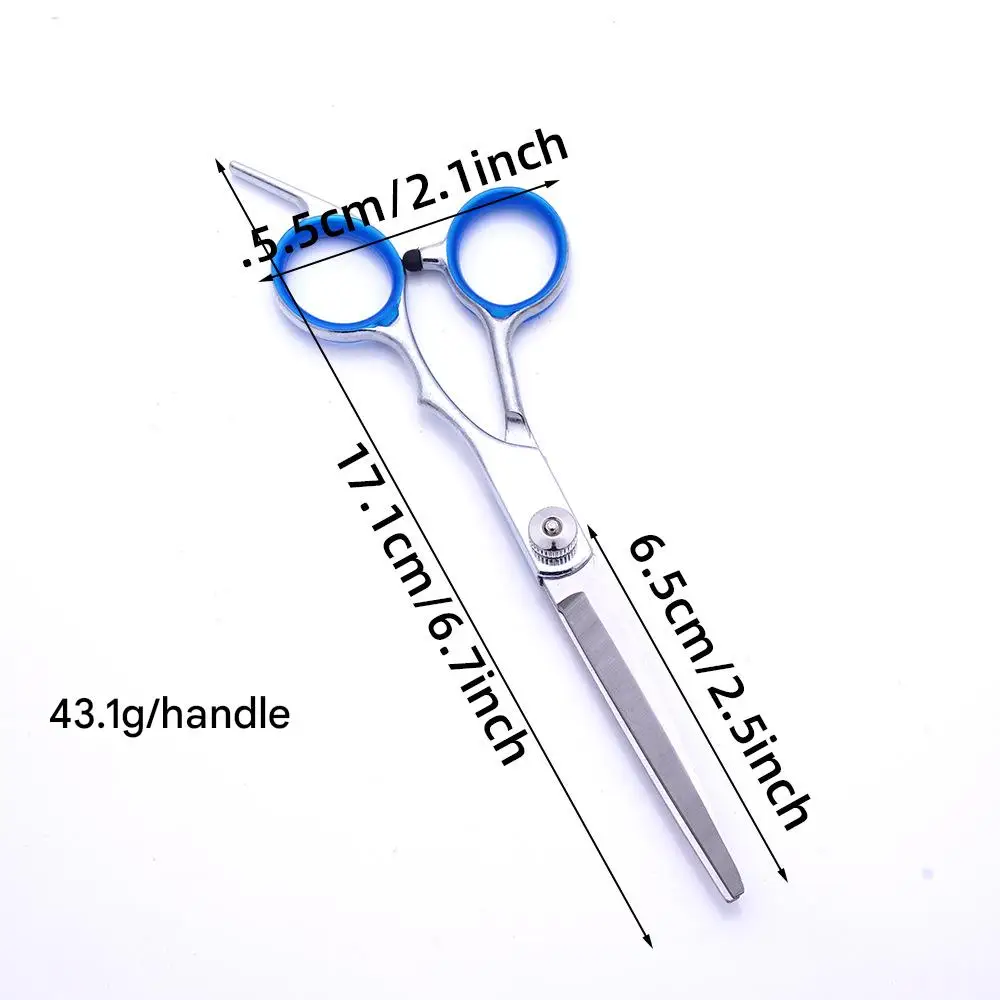 Professional Stainless Steel Barber Shears - Hair Thinning Scissors Kit with 9Pcs for Bangs/Texturizing, Salon & Home Use