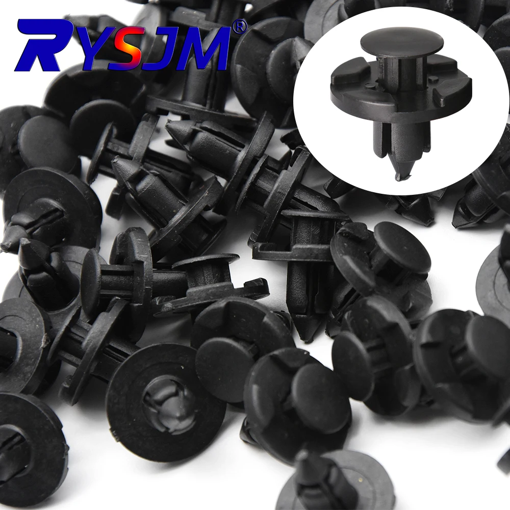 Clipes de Fixação Automotiva Nissan 8mm: Kit de Retentores de Pressão para Carroceria, Para-choque e Acabamento, Fixadores de Forro e Para-lama