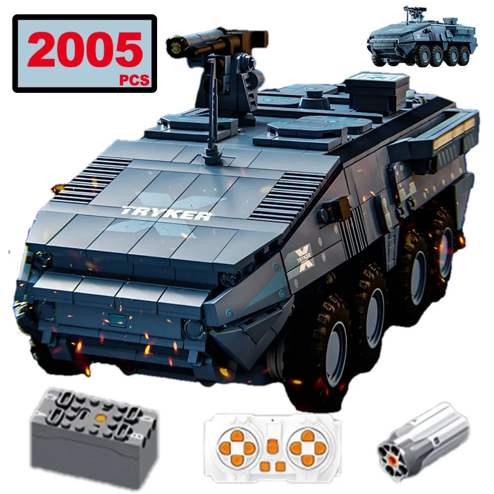 

2005PCS WW2 Military Affairs Tank Building Block RC Famous Military Vehicle Car Tank Series Brick Children Toys Christmas Gifts