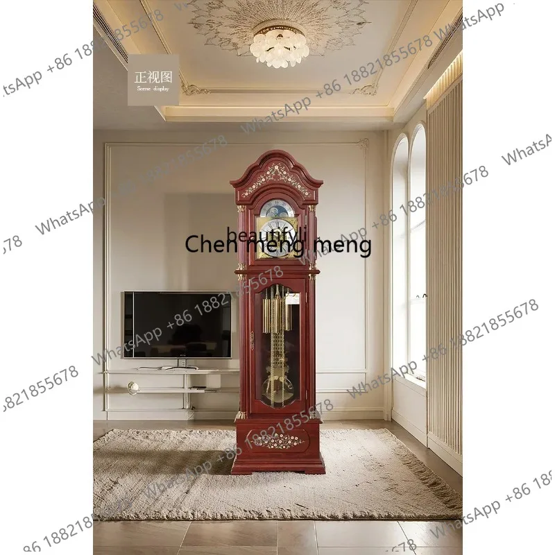 Living Room the Grandfather Clock European-Style Large Clock German Imported Movement Mechanical Floor Clock the Grandfath X
