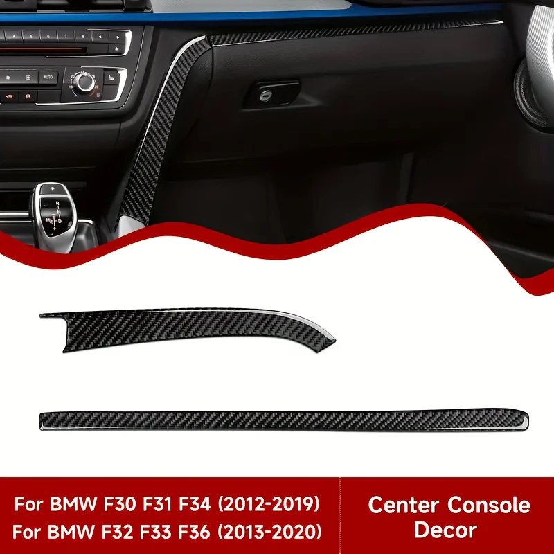 

Applicable20122019YearBMW F30 F31 F34 3GT F32 F33 F36Carbon Fiber Car Center Console Sticker