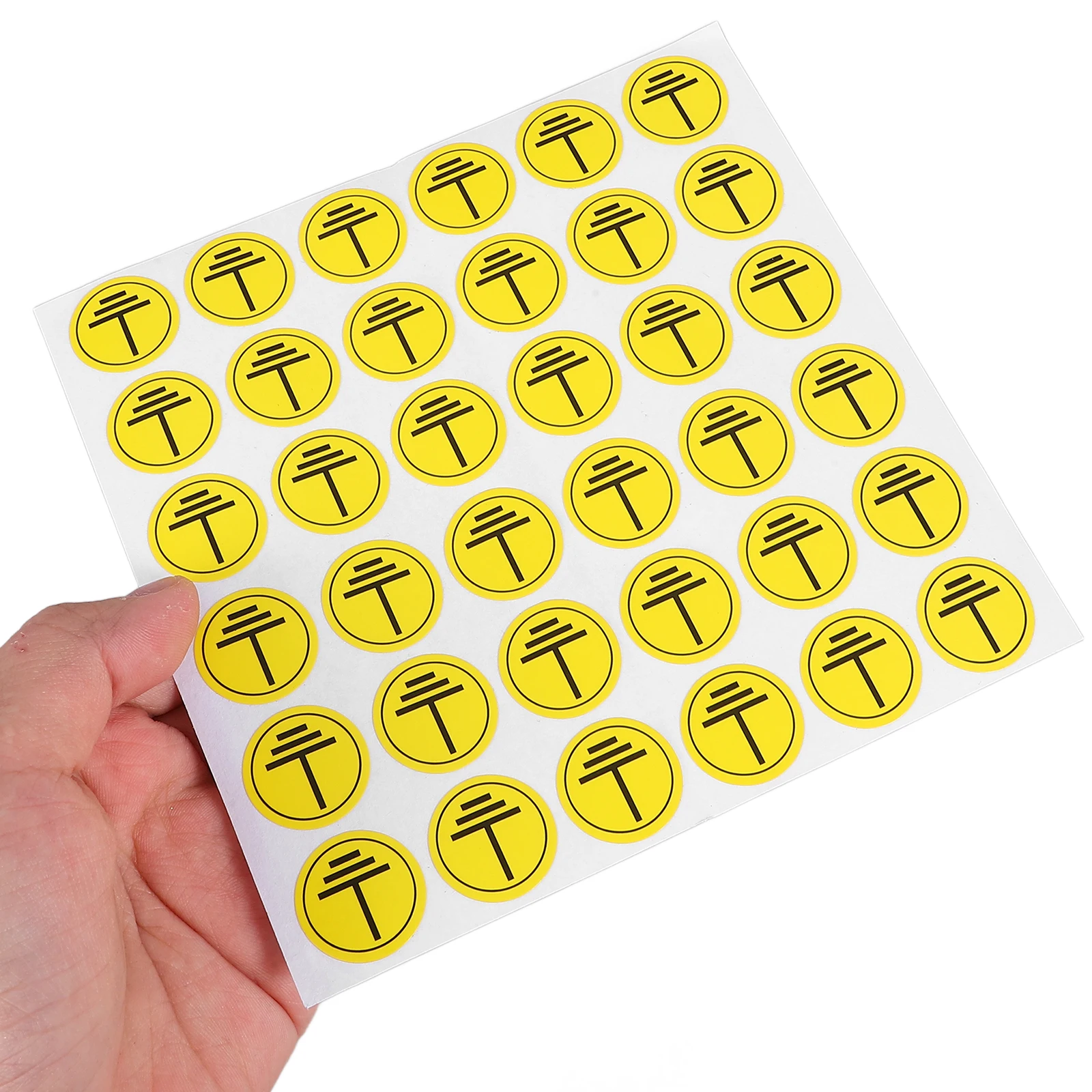 400 Pcs Indicator Charging Pile Warning Stickers Paper Electric Fence Parts