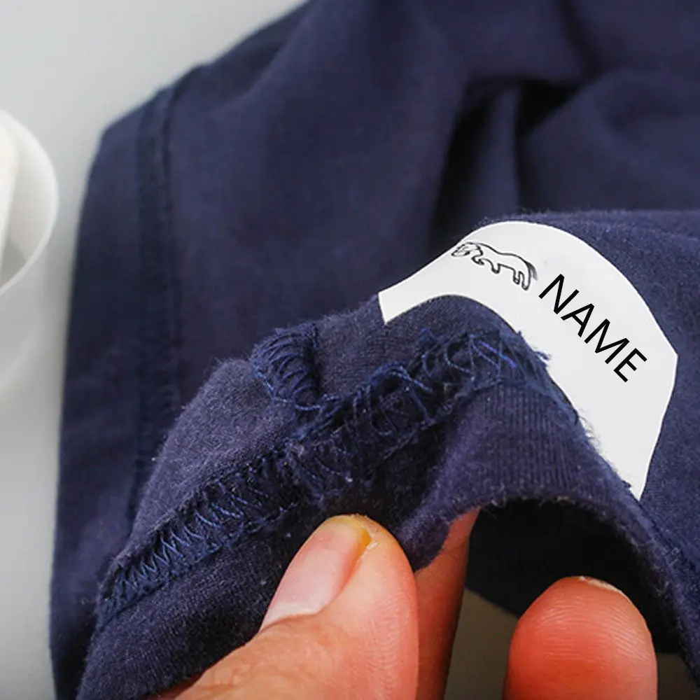 Clothing Marker Tags Washable Printing Tape Blank Garment Labels for Kids Name Stamp Clothing DIY Sewing Accessories
