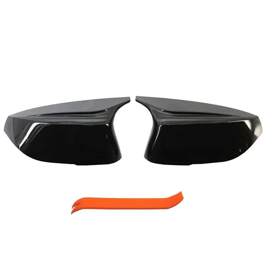 Stil: Glänzend schwarze Türspiegel-Abdeckkappe, kompatibel mit 2014–2020 Infiniti Q50 Q60 Q70 QX30