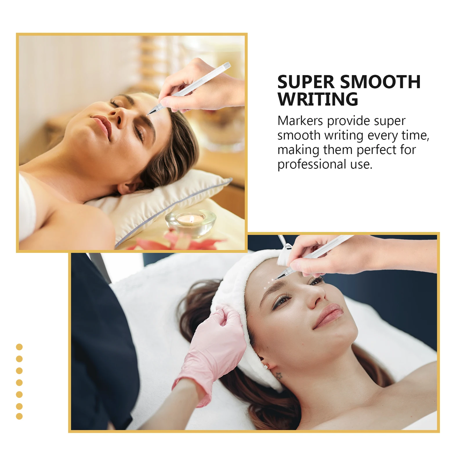 

4pcs Waterproof Skin Marker Pen For Tattoo Piercing Positioning Microplastic Beauty Salon Ear Hole Surgical Tool Teaching