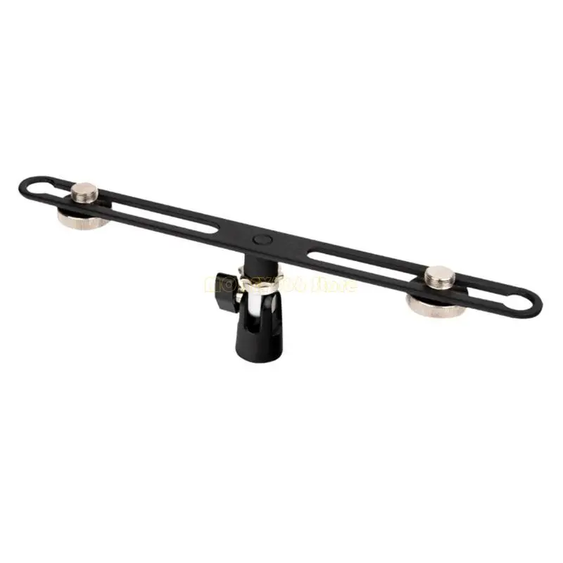 

F62C Double Mic Mount Mount с стержнями с 5/8 нитью для большинства микрофонов