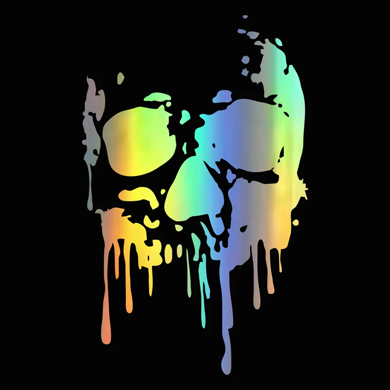 

Car Sticker Personality Bloody Skull PVC Car Decoration Sticker Creative Waterproof Cover Scratch Black/white/laser
