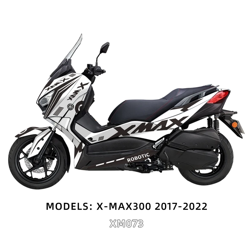 Motorbicikli Alapanyag Burkolat matrica Cégaláirás decals Hátvéd Matrica Ciszterna Kárpitoz decals számára YAMAHA XMAX 300 2017-2022 Matrica készlet