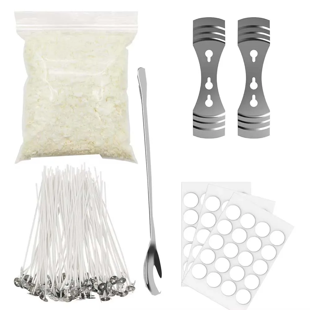 

Soy Candle Making Kit,300G Soy Wax for Candle Making, DIY Candle Maker Set Supplies Candle Wicks, And Wick Stickers