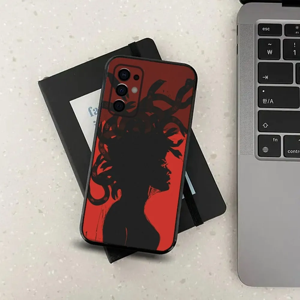 Ancient Greek Mythology Medusa Phone Case For Samsung S24,S21,S22,S23,S30,Ultra,S20,Plus,Fe,Lite,Note,10,9,5G Black Soft Cover