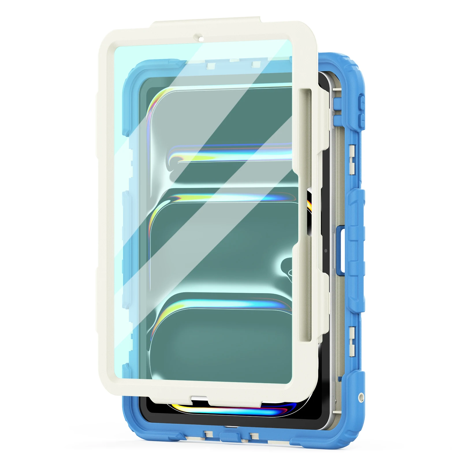 

Гибридный чехол с защитной пленкой для экрана для iPad Pro 11 2025 M5 2024 M4 A3357 A3358 A3359 A2836 A2837 A3006, защитный чехол с вращающейся подставкой