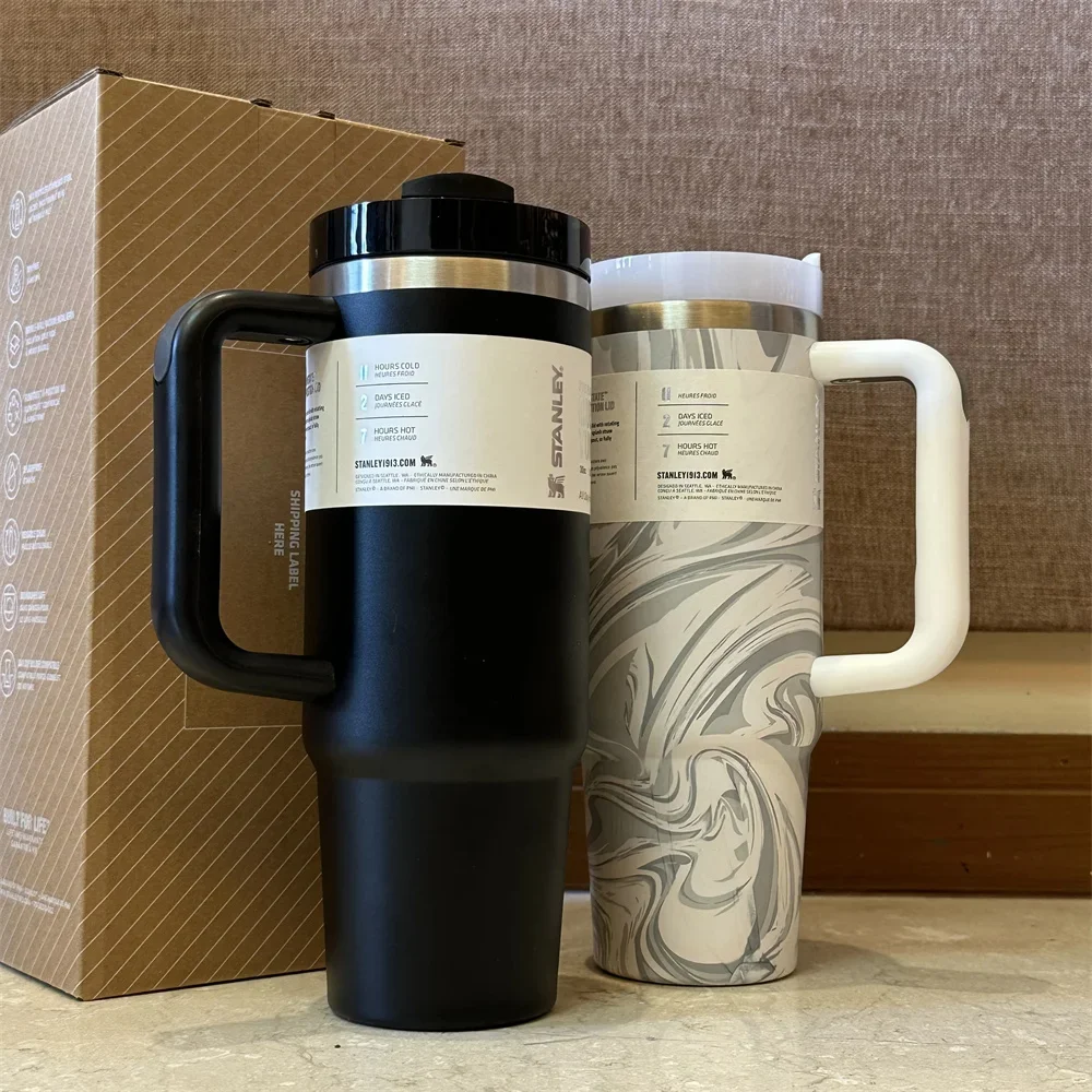 30oz 40oz Tumbler Cup Vacuum Insulated Car Mug Double Wall Thermal Iced Travel Cup and Tumbler Straw Lid Stainless Steel