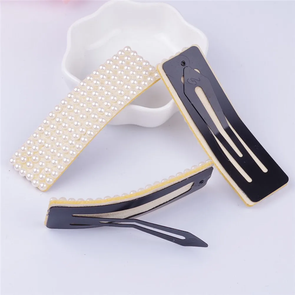 4Pcs Pearl Hair Clips Women Girls Simple Hairpins Elegant Design Strong Hold Random Colors Versatile for Bridesmaid Valentine
