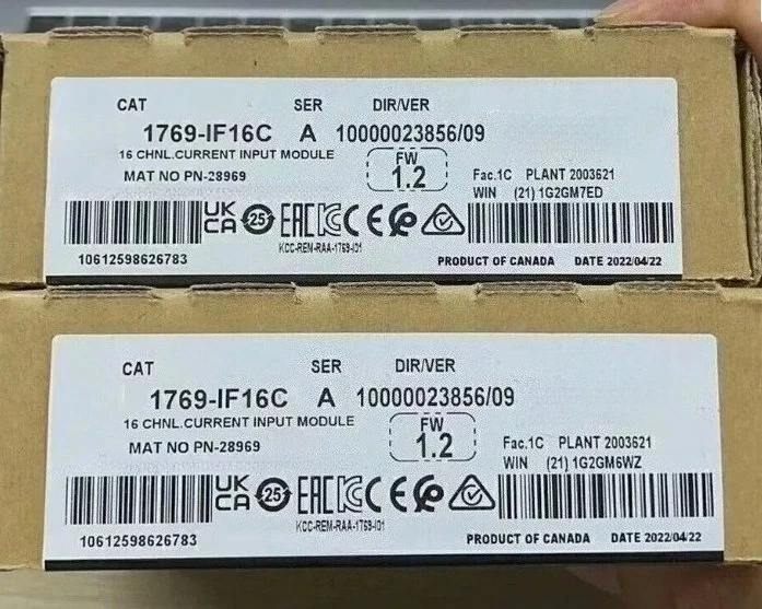 Brand New Original 1769-IF16C 1769IF16C 16 Channel Analog Current Input Module Fast Delivery