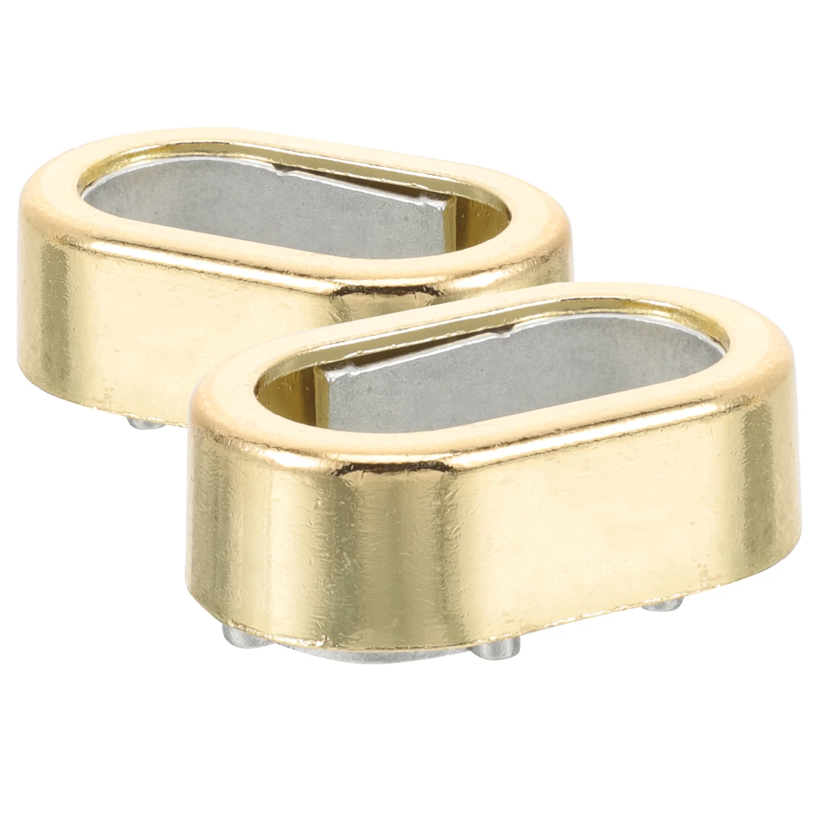 Staffa di supporto per asta per armadio in lega di zinco da 2 pezzi, nessuna punta necessaria per vestiti, pantaloni, cravatte, indumenti, organizzatori di stoccaggio, armadio resistente