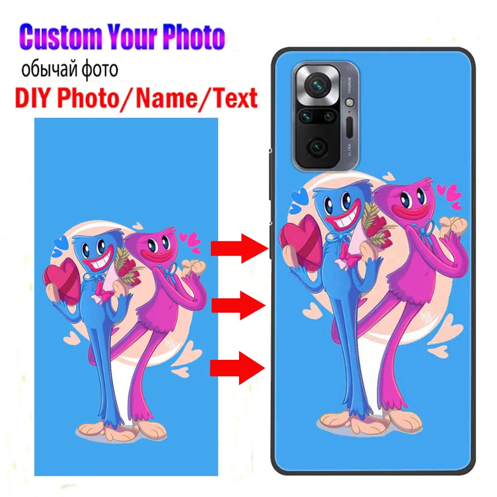 Customized Design Phone Cases for Xiaomi Redmi Note 11 Pro 11S 11E Cover DIY Custom Unique Couple Photo Picture Note11 TPU Funda