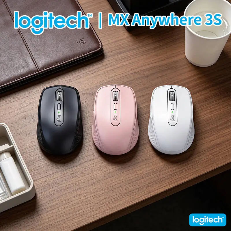 

Logitech MX Anywhere 3S Office Mouse - 8K DPI, MagSpeed Wheel, Quiet Clicks, USB-C Fast Charge, Multi-OS Support