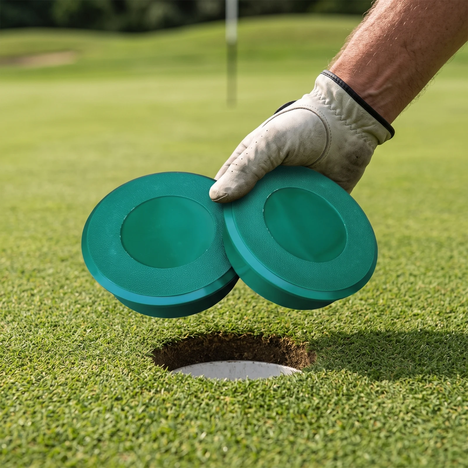 Golf Cup Cover Cover Molded Golf Hole Cover Weatherproof Resistant for Greenskeepers