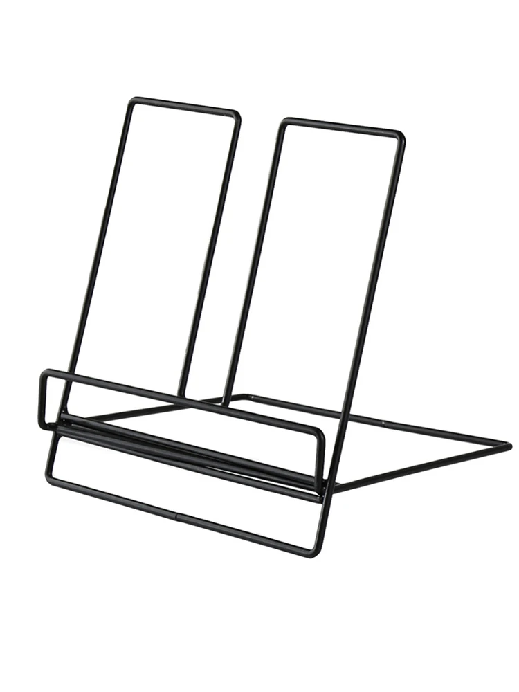 Flat Shelf Display Shelf Desktop Shelf Magazines Recipes Recipe Shelf Desktop Foldable Wrought Iron Bookshelf