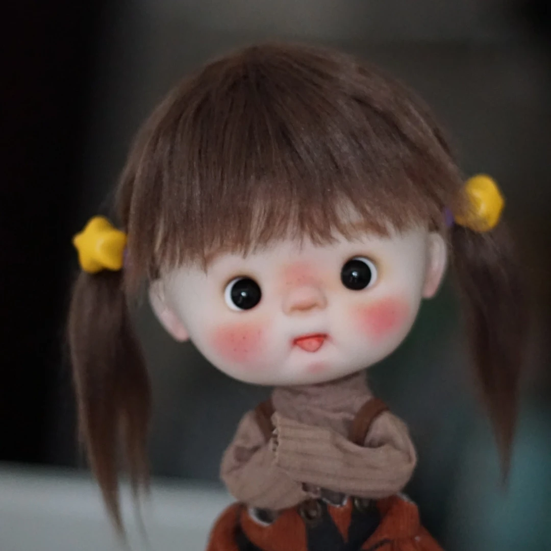 Doll Wig For Blythe BJD Doll Big Head Hair Curls Wig Princess Doll Fake Hair Wig Decoration