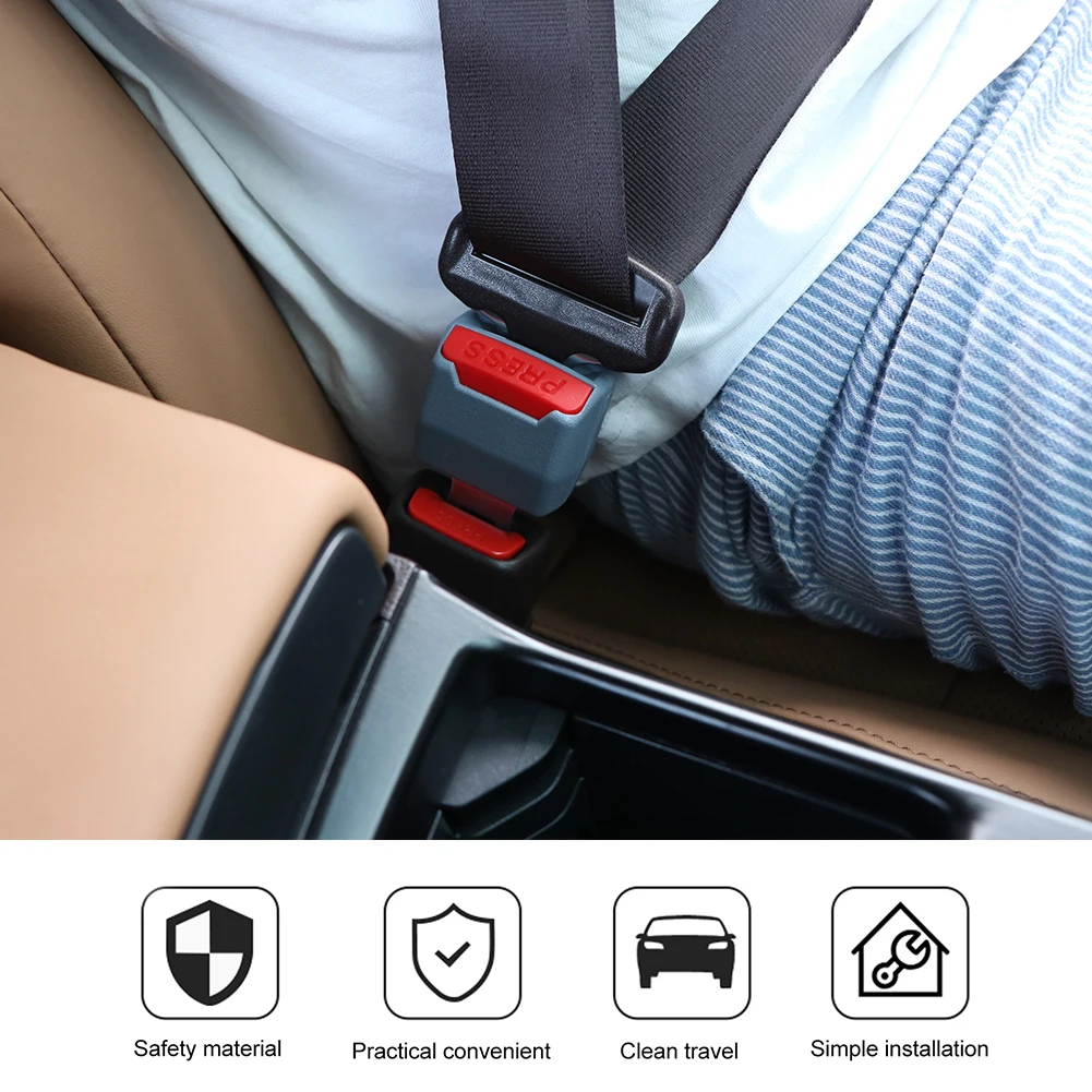 Universal Car Seat Belt Clip Extender Safety Seat Belt Lock Buckle Plug Thick Insert Socket Seatbelt Clip Auto Accessories