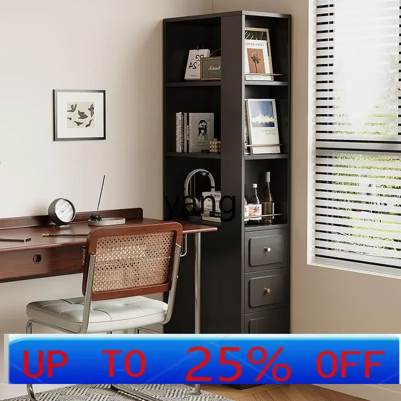 

LTT medieval corner bookshelf floor shelf integrated wall bookcase magazine cabinet