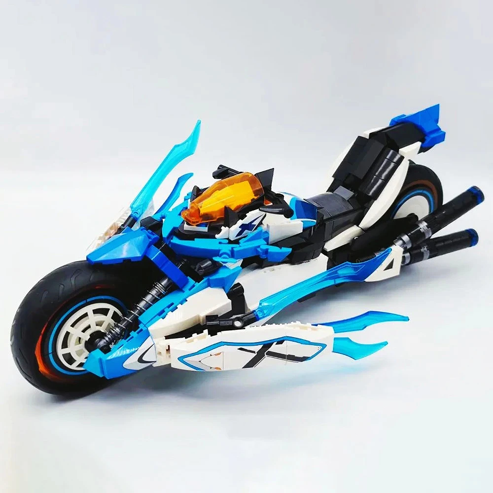 Technical Super Speed Racing  Future Motorcycle Building Blocks City Motorbike Locomotive Modular Bricks Model Toy For Kid MOC