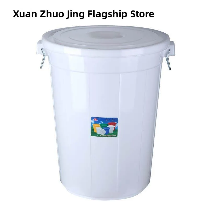 

Thickened Plastic Household Water Storage Barrel Food Grade Fermentation Barrel 120L Pickled Wine Making round Barrel Large W...