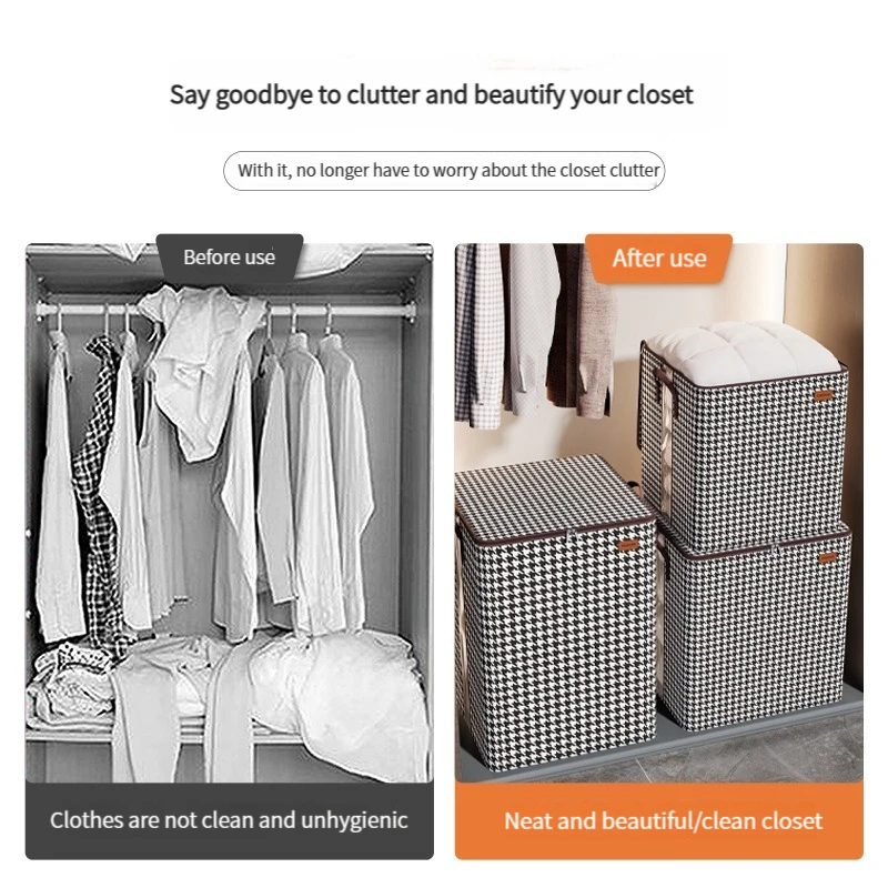 لحاف صندوق تخزين الغبار المنظمون غير المنسوجة خزانة الفضاء إنقاذ حقيبة المنزل تتحرك الفراش صندوق السفر تخزين منظمة #4