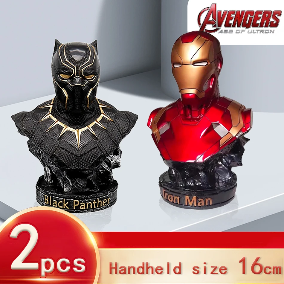 بوستو دي بانتيرا دي الرجل الحديدي 16 سم، شخصية أنيمي، estatua de Marvel، vengadores، figur grande، adorno para el salón، Koc