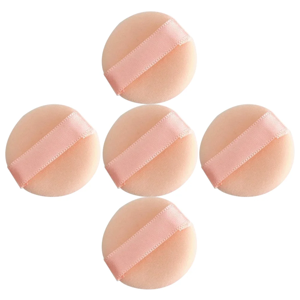 5 Stück unter den Augenquaste, Schwamm, Puder-Concealer, praktische Puffs, Beflockung, bequemes Make-up, Mädchen-Mixer-Schwämme