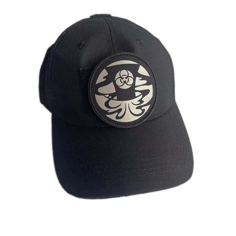SCP Foundation Emblem Military Tactical Stickers IR Reflective Patches Hook and Loop,Mobile Task Force MTF Badges on Backpack - view 5