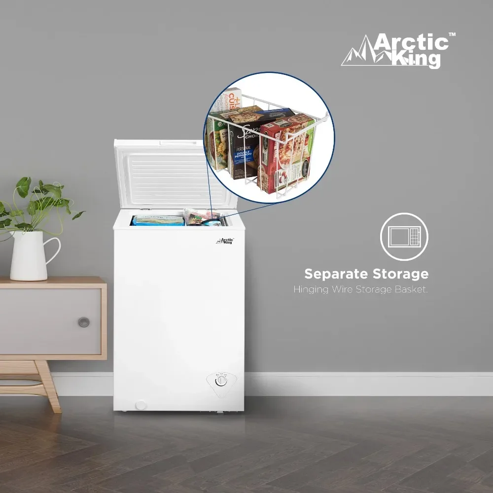 New Arctic King 3.5 Cu Ft Chest Freezer, White, ARC04S1AWW