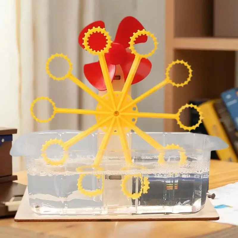 Fabelhaftes Lernspielzeug für Kinder – DIY-Montagepuzzle und Blasenmaschinenmodell