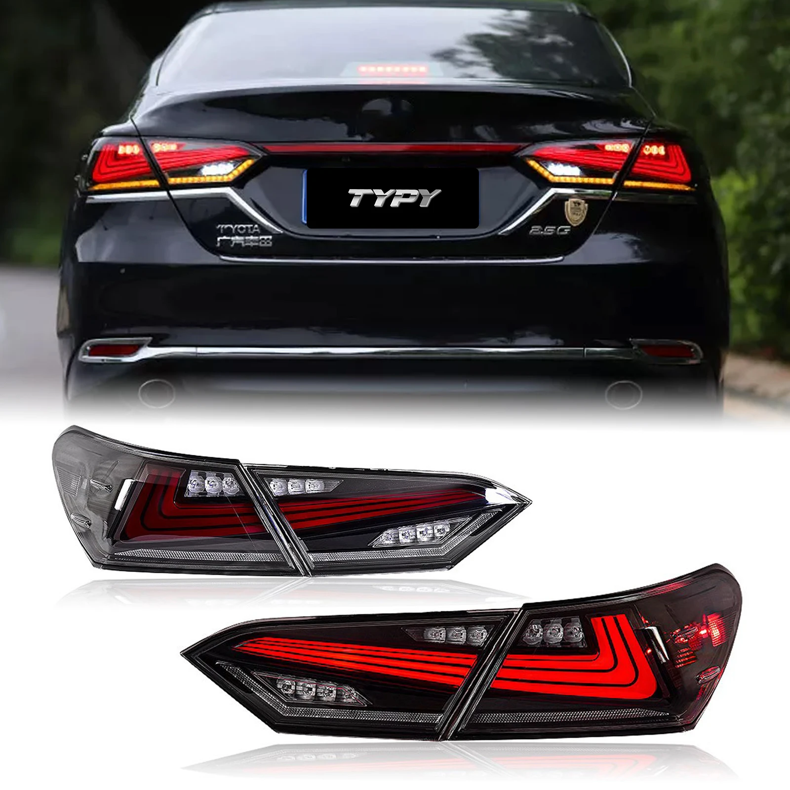 

Taillight Assembly LED Taillight Streamer Rear Taillight Suitable For Toyota 8th Camry 2018-2019