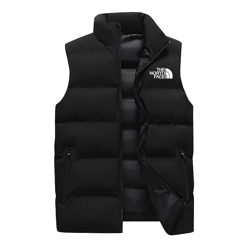 Men's Windproof Sports Jacket, Sleeveless Waterproof Hiking Jackets, Luxury, High Quality, Warm, Fashion, Winter