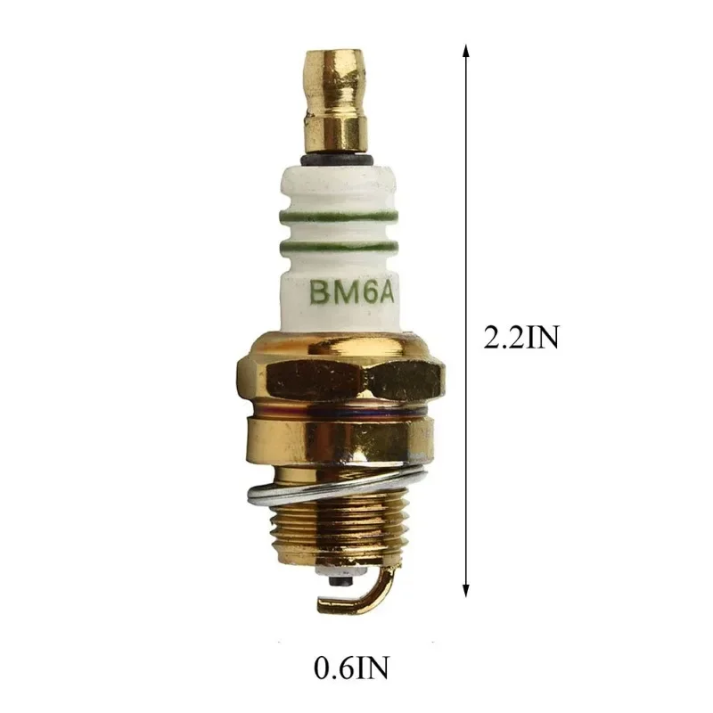 1pc BM6A Spark Plug Glow Plug Small Engine Spark Plug For Chainsaw Lawn Mower Strimmer M7/L7T/CJ8/1560 Ignition System