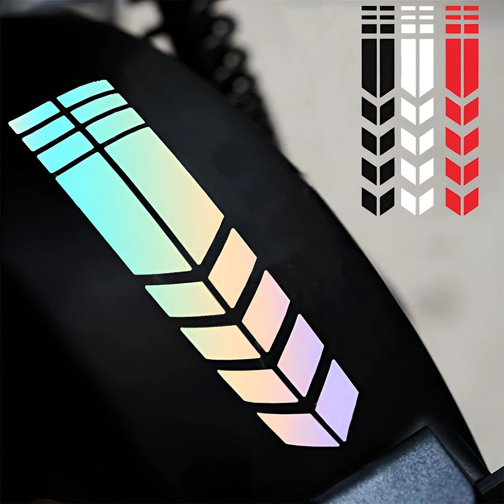 Universal Motorcycle Sticker with Arrows, Flash Paste, Waterproof, Oil Resistant, Reflective Sticker, Motorcycle Tape, Sticker