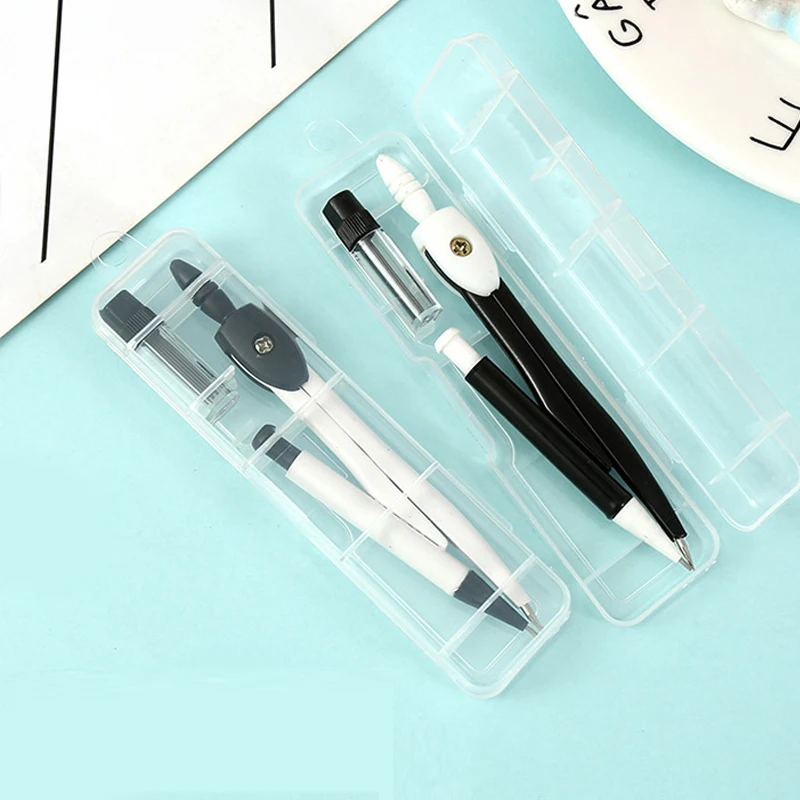 Compass Pencil School Drawing Compasses Boussole Math Geometry Tools Mechanical Pencil Drafting Supplies School Supplies