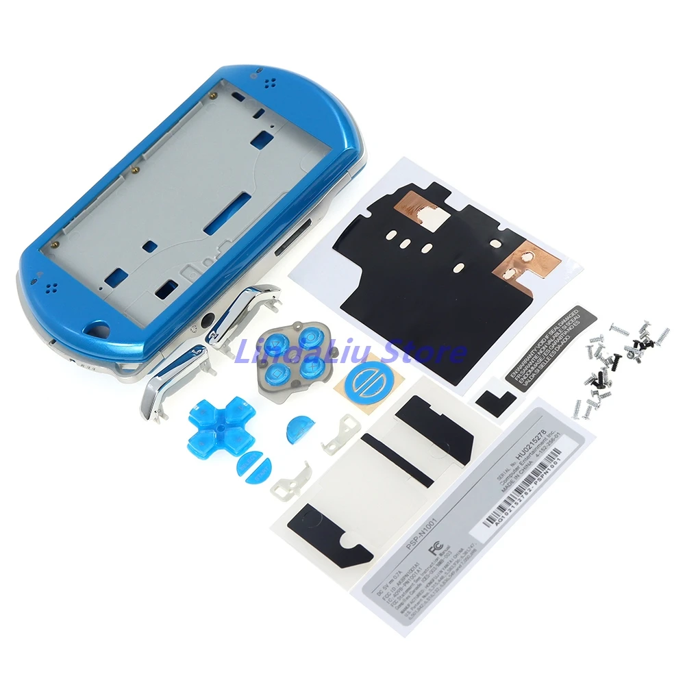 Housing Shell Case For PSP GO Full Set Case with Buttons Kits Stickers For PSP GO Game Console Replacement