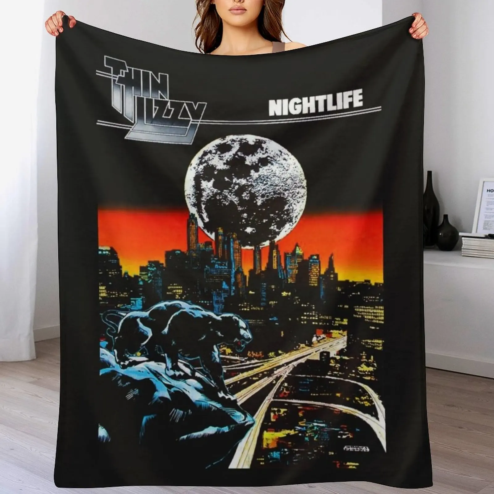 

Thin Lizzy Throw Blanket Sleeping Bag Decorative Sofas Bed linens Blankets