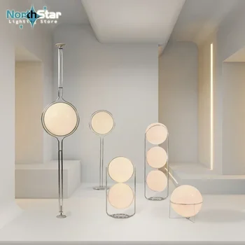 Modern Tasarım LED Daimi Zemin Lambası Oturma Odası Otel Yatak Odası Zemin Işıkları Topu Başucu Zemin Lambası Art Deco Daimi Işık