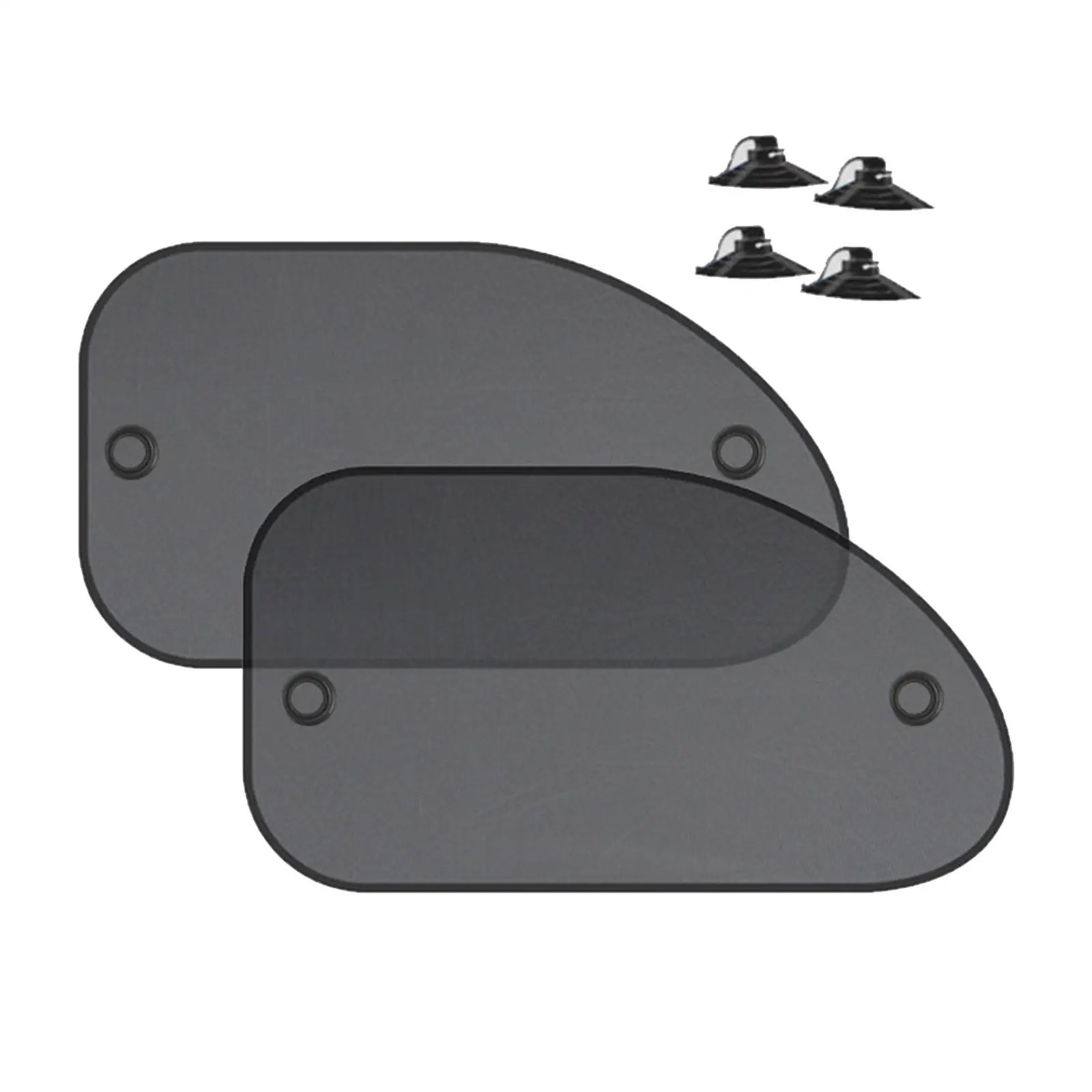 2x Car Window Shades Mesh Sun Protection Curtain Car Sun Shade for Most Vehicles Keep Passengers and Car Interior Cool