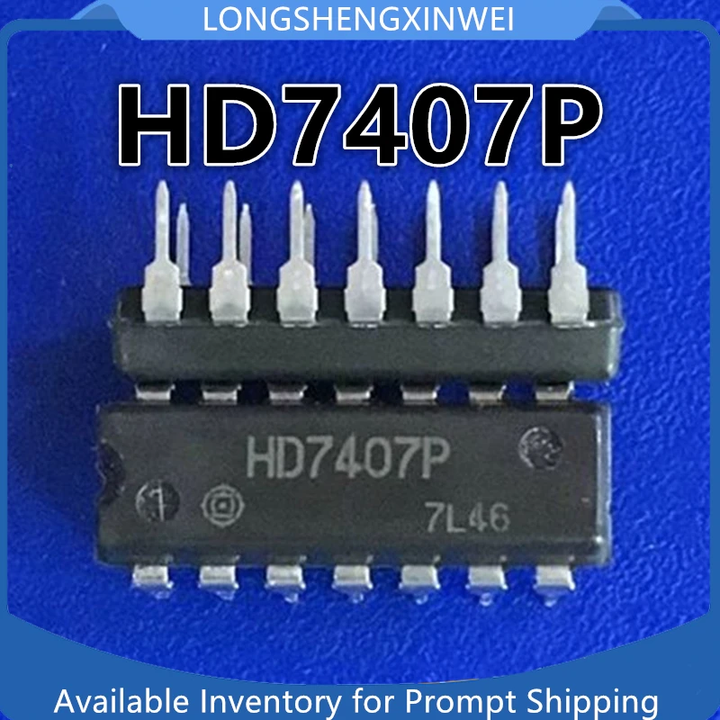 1PCS HD7407P 7407 DIP14 Six-way Buffer Driver IC
