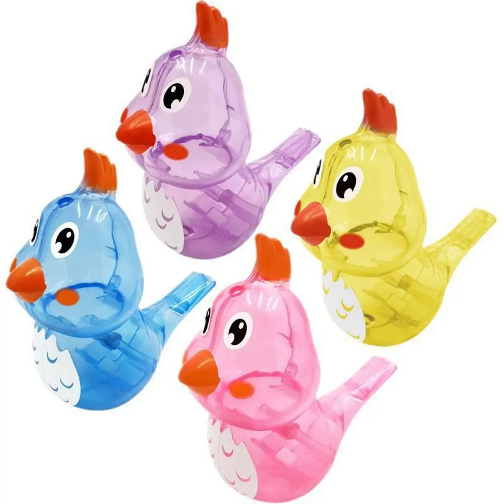新しいストラップ付き水鳥笛追加水多色漫画鳥笛鳥の鳴き笛楽器