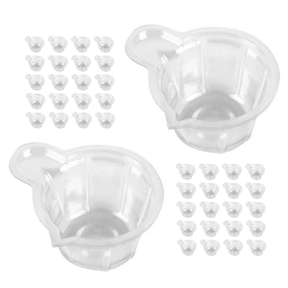 100Pcs Resin Mixing Cups Plastic Transparent DIY Epoxy Craft Making Tool Kit for Epoxy Resin Mixing Cups Bowls Dispenser